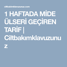 1 Haftada Mide Ulseri Geciren Tarif Ciltbakimklavuzunuz Homemade Skin Care Health Healthy Fitness