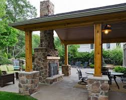 This Is About The Size Of Covered Outdoor Space We D Like It Should Be Large Enough Fo Rustic Outdoor Fireplaces Rustic Outdoor Kitchens Outdoor Covered Patio