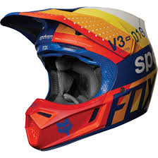 Fox V3 Draftr 2018 Blue Helmet