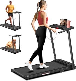 Foldable home running machine with handlebar, AI generated