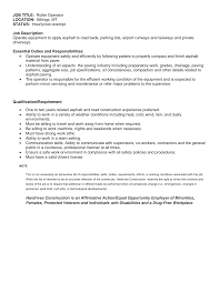 Experience within the construction industry is a must. Http Hardrives Asphalt Com Wp Content Uploads 2015 04 Roller Operator Pdf