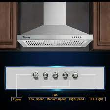 You don't really have any wiggle room here, since barbecues are incredibly hot and produce heavy smoke. Firegas Wall Mount Range Hood Ducted Ductless Convertible 30 Inch Stainless Steel Hood Fan For Kitchen Stove Vent Hood With Permanent Filters 3 Speed Exhaust Fan Touch Screen Led Lights Appliances Range Hoods