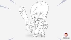 You can learn how to draw with this easy to follow tutorial. How To Draw Bibi Super Easy Brawl Stars Drawing Tutorial With Coloring Page Draw It Cute Brawl Brawls Drawing Tutorial Coloring Pages Cute Coloring Pages