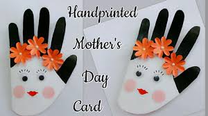 They serve as a reminder of just how small those little hands once were. Mother S Day Handprinted Card Handprinted Mother S Day Card For Kids Easy Craft Ideas For Kids Youtube