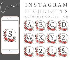 Highlight your text or icon (whatever element you're using) and head to the effects tab. 37 Alphabet Instagram Story Highlight Covers Floral Letters Etsy Instagram Story Story Highlights Instagram Highlight Icons