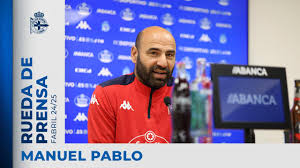 Manuel Pablo: "Hay mucha igualdad y un partido igual te pone cerca o por  delante, o más arriba o más abajo"