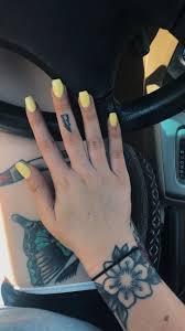 12.3 almond nails design that will make you love your nails. Yellow Short Coffin Nails Uv Gel Acrylic Nails Coffin Short Short Coffin Nails Designs Yellow Nails