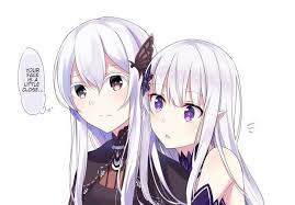 Satella And Echidna Rezero Anime Rezero Anime Animeart Animegirl Whitehair Witch Greed Animestyle Echidna Anime Cute Anime Character Anime Artwork