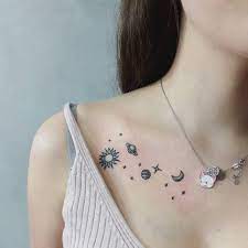 12 Dainty Collarbone Tattoos We Want To Copy Like Yesterday In 2021 Collar Bone Tattoo Collarbone Tattoo Ideas Tattoos