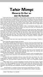 Para pembaca bimbingan islam yang memiliki adab dan akhlak yang luhur berikut kami sajikan tanya jawab, serta pembahasan tentang bagaimana tafsir ustadz mau bertanya tentang arti sebuah mimpi bolehkah? Tafsir Mimpi Di Dalam Islam Fur Android Apk Herunterladen