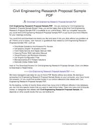 Civil Engineering Project Proposal Example Pdf Project Proposal Example Civil Engineering Projects Proposal Example