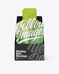 Yellowimage Pinterest Pin Display Box With Glossy Sachets Mockup In Box Mockups On Yellow Images Object Mockups Pinvibe Com