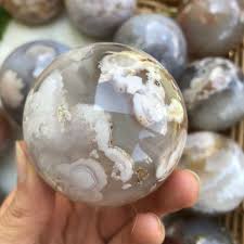 Rare Flower Agate Flower Agate Sphere Flower Quartz Etsy Rare Flowers Healing Stones Crystal Healing