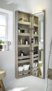 What A Brilliant Idea This Stylish Mirror Boasts Extra Storage For Towels Toiletries And Mo Bathroom Storage Hacks Bathroom Interior Bathroom Storage Cabinet