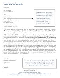 Business letter sample with example. Sample Formal Cover Letter Templates At Allbusinesstemplates Com