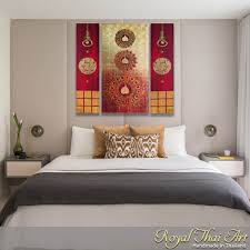 Connecting two gulf summerhouse arabian and ocean deluxe rooms for families with children. Contemporary Acrylic Painting With Thai Classic Elements Royal Thai Art