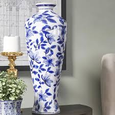Rego Blue White 20 Ceramic Floor Vase Floor Vase Blue And White Vase Ceramic Floor