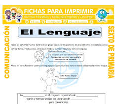 By acrbio · 6 junio, 2018. El Lenguaje Para Sexto De Primaria Fichas Para Imprimir