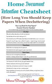 How Long Should You Keep Papers Home Document Retention