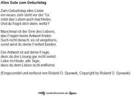 Geburtstagsgedichte
