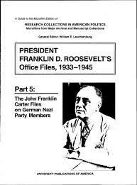 Peter bollmann studierte nach dem abitur theologie. President Franklin D Roosevelts Office Files Proquest