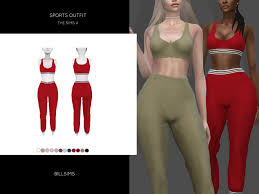 The denim outfit is a throwback to the style that was so popular in the 90s, but combined with modern themes to make your female sims look like a perfect blend between past and present. Bill Sims Sports Outfit