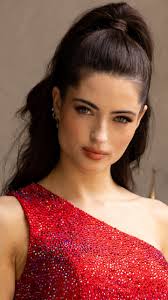 Renee Murden Sophia Thomas Girl Model Is Wearing Glitter Stone Red Dress 4K  HD Girls Wallpapers