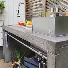 Svensk Betongdesign Kochen Im Freien Outdoor Kuche Garten