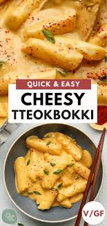 Vegan Cheese Tteokbokki Cheesy Korean Rice Cakes Okonomi Kitchen Recipe Tteokbokki Recipe Vegan Cheese Tteokbokki