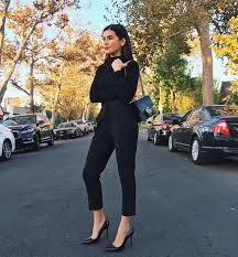 All Black Business Attire Sazan Hendricx Chic Work Outfit All Black Business Attire Fashion