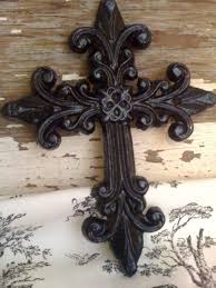 Black Cast Iron Wall Cross Wall Decor Cross Wall Decor Wall Crosses Iron Wall