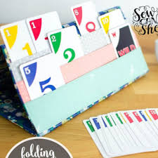 Now that you are done making the card holder i also gonna show you how to add cards into it. Diy Card Holder For Playing Card Games Free Sewing Pattern Mindy