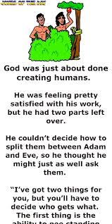 God Reveals The Difference Between Women And Men Funny Mom Jokes Short Jokes Funny Clean Funny Jokes
