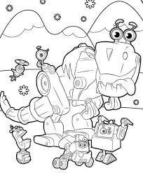 Robot coloring pages for kids. 20 Printable Rusty Rivets Coloring Pages