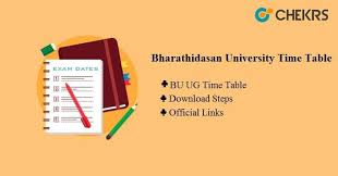 Bharathidasan University Time Table Know Here University Online Jobs Exam