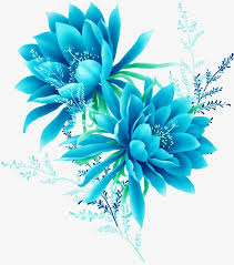 Blue Flowers Effect Element Blue Flower Wallpaper Flower Wallpaper Flower Art