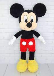 Mickey Mouse Crochet Pattern Amigurumi Toy Pdf Pattern Crochet Disney Toys Mickey Mouse Stuff Toy In 2021 Crochet Mickey Mouse Crochet Disney Mickey Mouse Toys