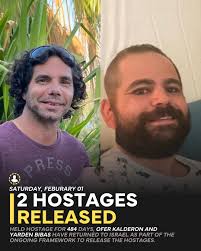 After 484 days, Ofer and Yarden have finally been released from captivity.