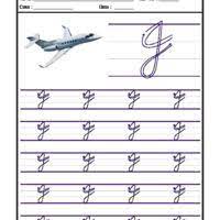 A cursive writing practice letter tracing book for beginners to trace letters of the alphabet and sight words in cursive: How To Make A Capital J In Cursive