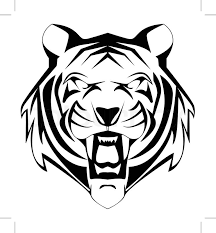 Tiger ausmalbilder zum ausdrucken tiere pinterest und baer. Tiger Face Stock Vector Colourbox