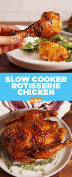 this is not a drill slow cooker rotisserie chicken actually works recipes chicken recipes roast chicken recipes slow cooker rotisserie chicken actually