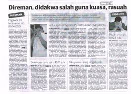 miorazham,contoh berita jenayah,isu semasa / berita dadah,bengkel asas bekam 2018 and more. Pusat Sumber Maklumat Direman Didakwa Salah Guna Kuasa Rasuah