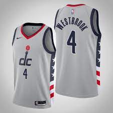 Shop cheap russell westbrook jerseys & gear at the official fanatics outlet store. Washington Wizards 4 Russell Westbrook Gray 2020 21 City Edition Nike Stitched Jersey Misterjersey Com