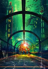 Bioshock Would You Kindly Scene Bioshock I Loved Looking Out All The Windows At The City Made Me Wonder What Could Lurk At The Bottom Of Our Own Ocean So Bioshock Art Bioshock Bioshock Game