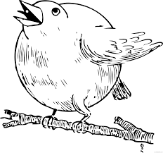 This migratory bird belongs to the thrush family. Robin Bird Coloring Pages Round Robin 3150 Printable Coloring4free Coloring4free Com