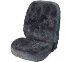 Autositzbezug Lammfell Patchwork 1tlg Anthrazit Autositzbezuge Lammfell