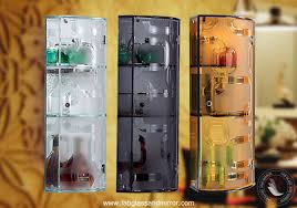 Square frosted tempered glass bathroom shelf. Frosted Glass Cabinet For Bathroom Accessories Storage W 3 Tiers