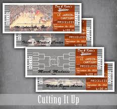 Basketball Ticket Escort Cards Ticket Seating Cards