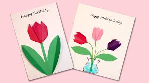 How to make special birthday card diy gift idea handmade gift ideas are so. Easy Origami Flower Cards Youtube