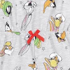 Amazon.com: space jam Looney Tunes Sylvester Buggs Bunny Daffy Duck Little  Girls French Terry Romper Light Gray 7-8: Clothing, Shoes & Jewelry